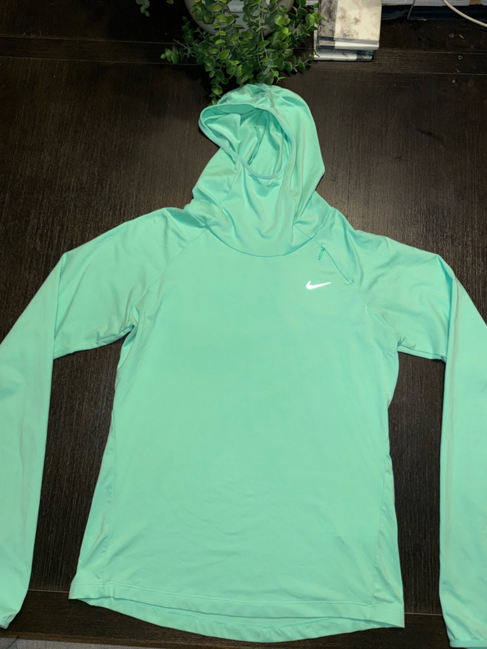 Nike Mint Green Dri-FIT Hooded Top